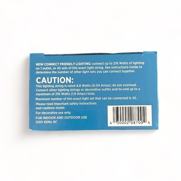 NWT Warm White Mini LED Lights - 20ft String Lights 100 Mini Bulbs- White String - Picture 3 of 7